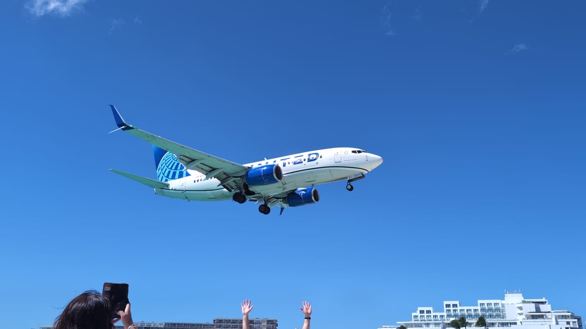 Tuesday - SXM Airport from the other side!